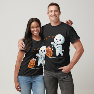 T-shirt Trou ou traiter maman Halloween Candy Fun Kids shi