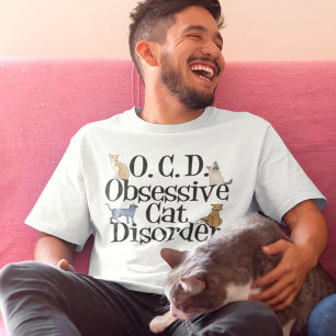 T-shirt Trouble de chat obsessionnel