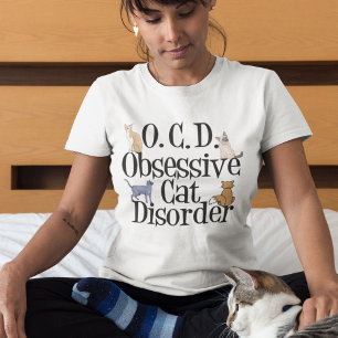 T-shirt Trouble de chat obsessionnel