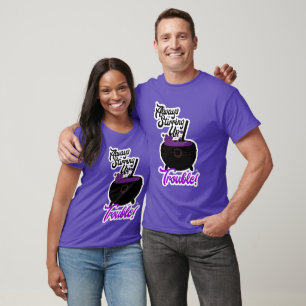 T-shirt Trouble Drôle Drôle Halloween Dit