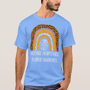 T-shirt Trouble neurologique fonctionnel FND Leopard Orang