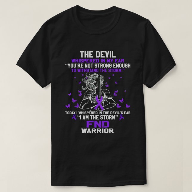 T-shirt Trouble neurologique fonctionnel Le diable a chuch (Design devant)