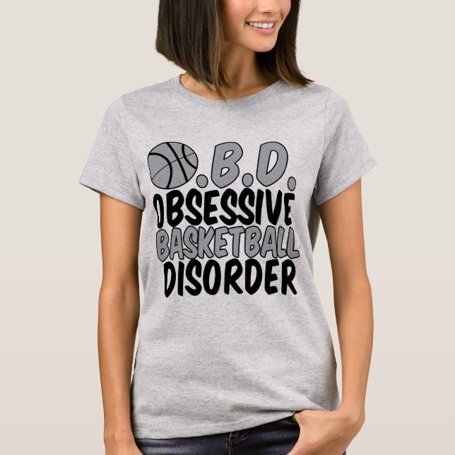 T-shirt Trouble obsessionnel du basket-ball (Devant)
