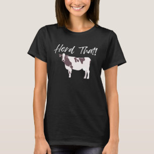 T-shirt Troupe de vaches boho fashio de l'ouest du pays