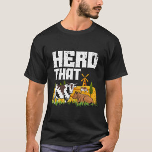 T-shirt Troupeau De Vaches D'élevage De Fermiers éleveur