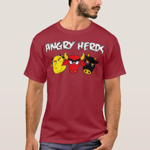 T-shirt Troupeaux en colère Funny Cow Farmer Animaux de bé