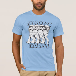 T-shirt Troupes en Marche Dessin Animé Graphique