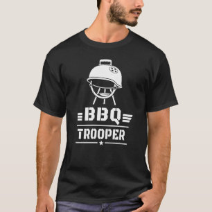 T-shirt Troupier BBQ Drôle Maître de Grill Conception BBQ