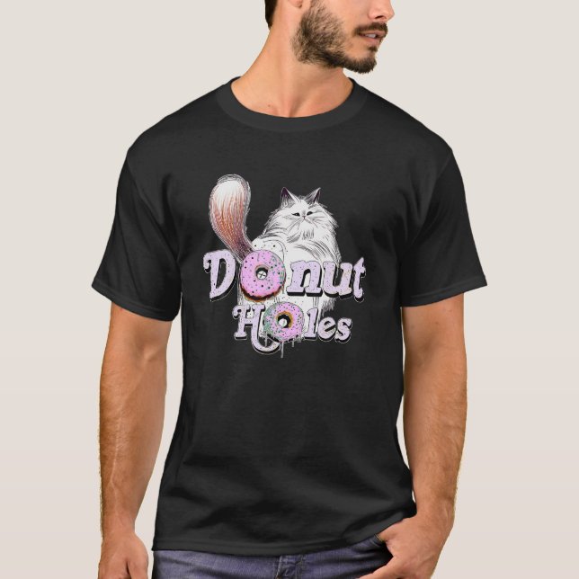 T-shirt Trous de donut Vêtements T Chemise (Devant)