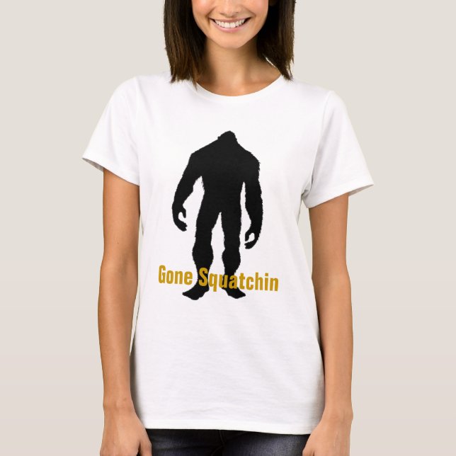 T-shirt Trouvant Bigfoot - Squatchin allé par BFRO (Devant)