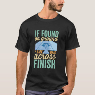 T-shirt Trouvé par terre, merci de glisser jusqu'à la lign