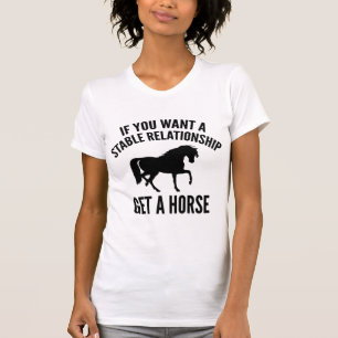 T-shirt Trouve un cheval