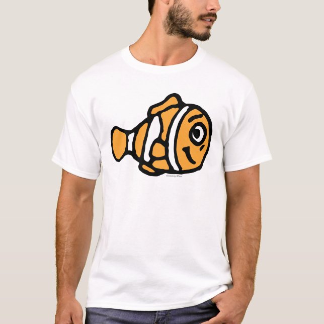 T-shirt Trouver Dory| Caricature de Marlin (Devant)