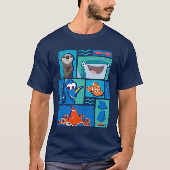 T-shirt Trouver Dory| Groupe de caractères (Devant)