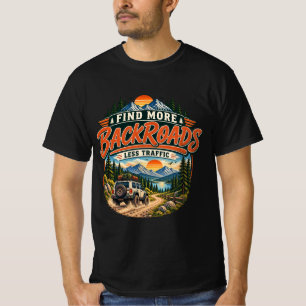 T-shirt Trouvez plus de chemins de traverse, moins de circ