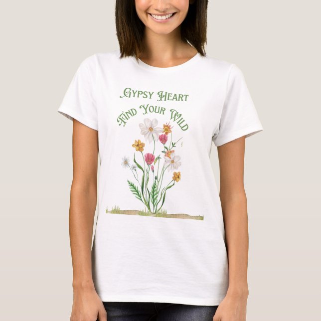 T-shirt Trouvez votre arbre à grappes florales sauvages -  (Devant)