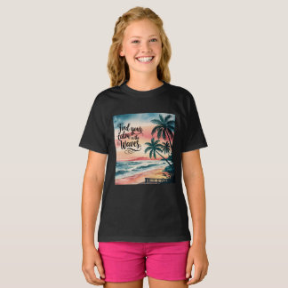 T-shirt Trouvez votre calme dans les vagues