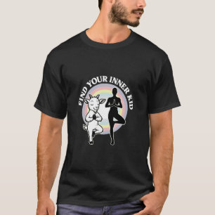 T-shirt Trouvez votre chèvre de yoga d'enfant intérieur Ar