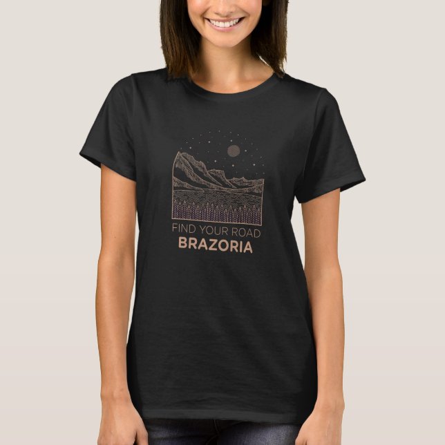 T-shirt Trouvez votre route en plein air Brazoria Nature U (Devant)