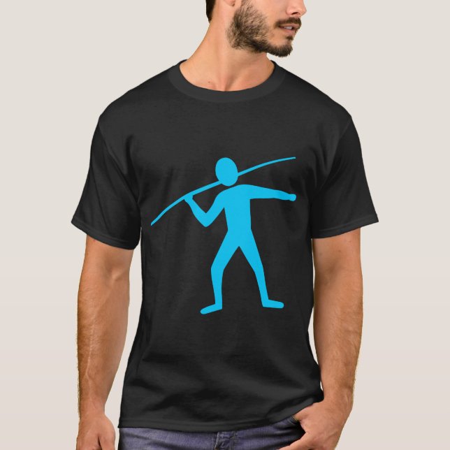 T-shirt Trower Javelin - Ciel bleu (Devant)