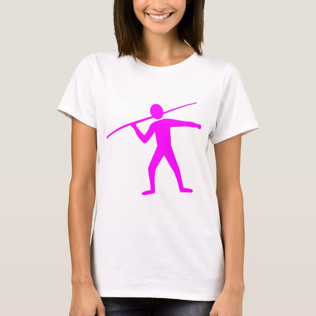 T-shirt Trower Javelin - Magenta (Devant)