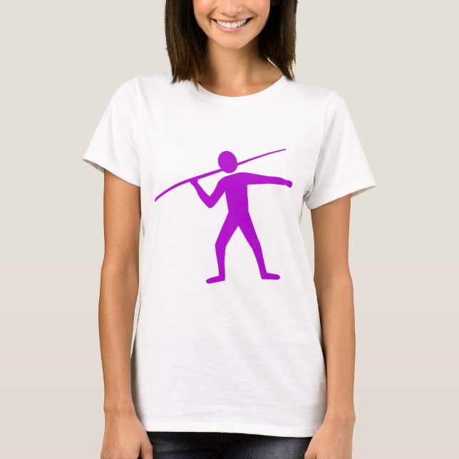 T-shirt Trower Javelin - Violet (Devant)