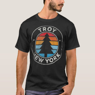 T-shirt Troy New York NY Vintage Graphic Retro les années 