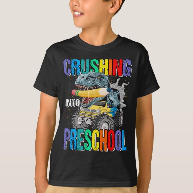 T-shirt Truck Dinosaur Boy (Devant)