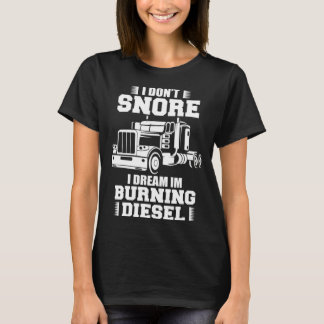 T-shirt Truck Driver Design For Men Dad Big Rig Semi-Trail