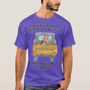 T-shirt Truck Driving Dog Fox Terrier