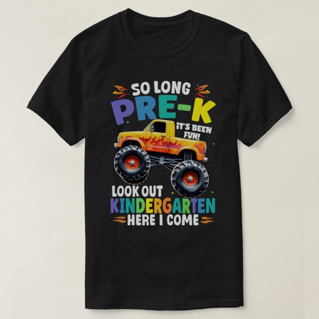 T-shirt Truck Monster avant l'obtention du diplôme (Design devant)