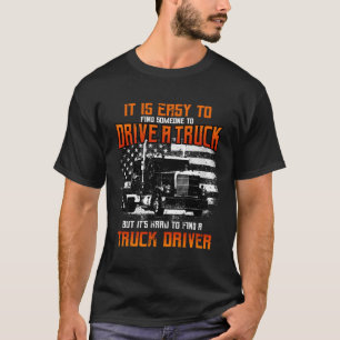 T-shirt Trucker Cadeaux Tracteur Trailer Truck 18 Wheeler