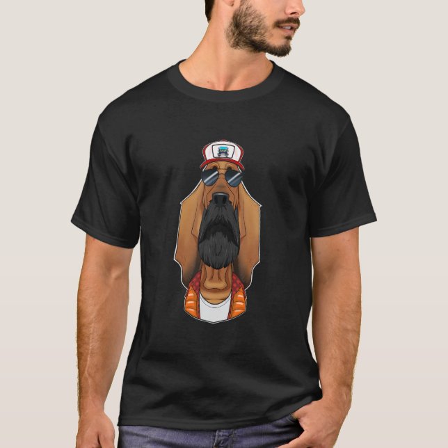 T-shirt Trucker Chien I Chauffeur Camion Bloodhal (Devant)