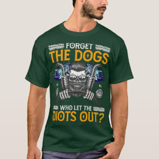 T-shirt Trucker Drôle Qui A Laissé Sortir Les Idiots