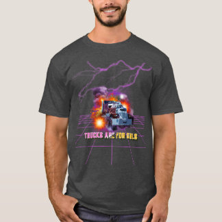 T-shirt Trucker Femmes Big Rig Truck Trucks Sont Pour Les
