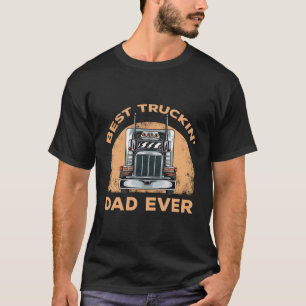 T-shirt Trucker Meilleur Truckin' Papa Jamais Conducteur C