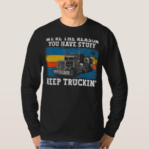 T-shirt Trucker Truck Driver Vintage Retro Nous sommes la