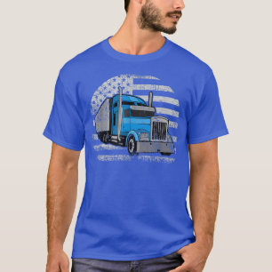 T-shirt Trucker USA Drapeau Vintage Conception du conducte
