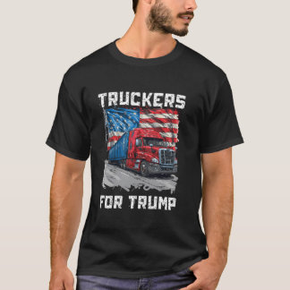 T-shirt Truckers Pour Trump Conduite Truckers Truckers Cam
