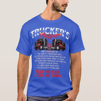 T-shirt Truckers PrièreSemi Chauffeur Camion Big Rig