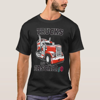 T-shirt Trucks And Mascara Vintage Female Trucker Girl Fre