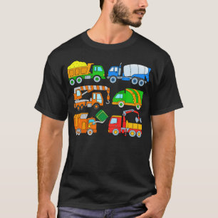 T-shirt Trucks Lorry Concrete Mixer Trash Truck gay pride