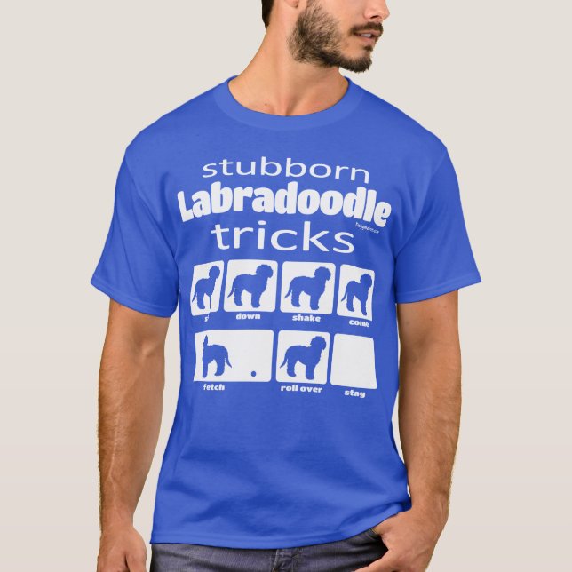 T-shirt Trucs de Labradoodle têtu (Devant)