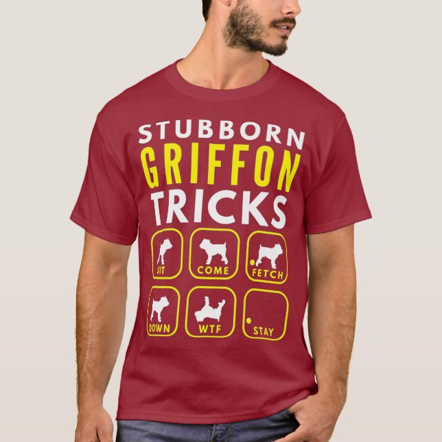 T-shirt Trucs Griffon Bruxelles têtu - Entraînement de chi (Devant)