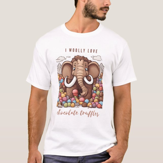 T-shirt truffes de chocolat mammouth laineux (Devant)