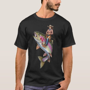 T-shirt Truite arc-en-ciel Cowgirl