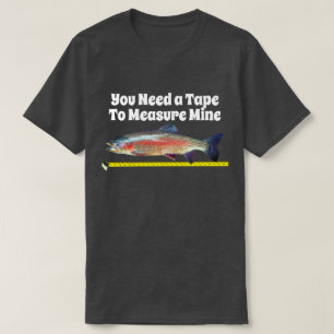 T-shirt Truite arc-en-ciel et ruban métrique drôle