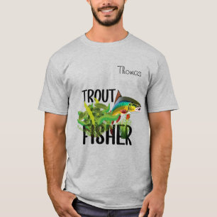 T-shirt Truite Fisher Truite Arc-En-Ciel En Environnement 