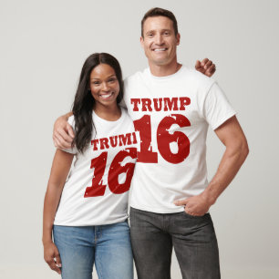 T-shirt Trump 16 Campagne Jersey en détresse
