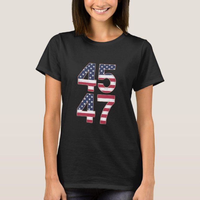 T-shirt Trump 2024 45 47 (Devant)
